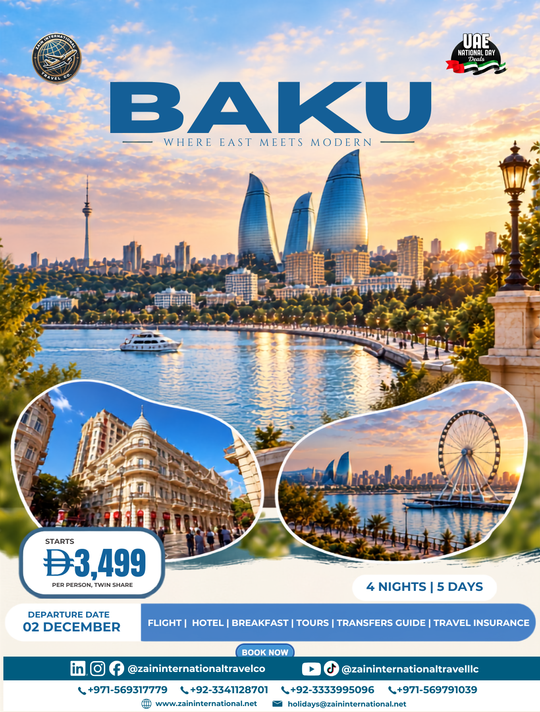 Baku package option 3, UAE National Day Deals