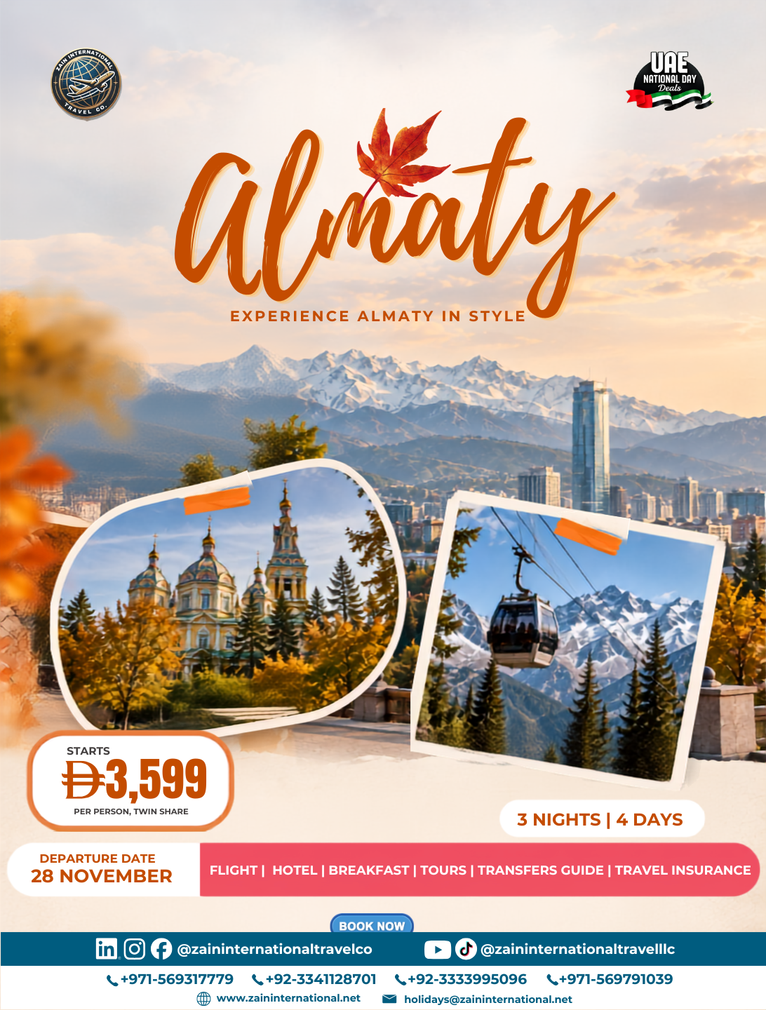 Almaty package option 2, UAE National Day Deals