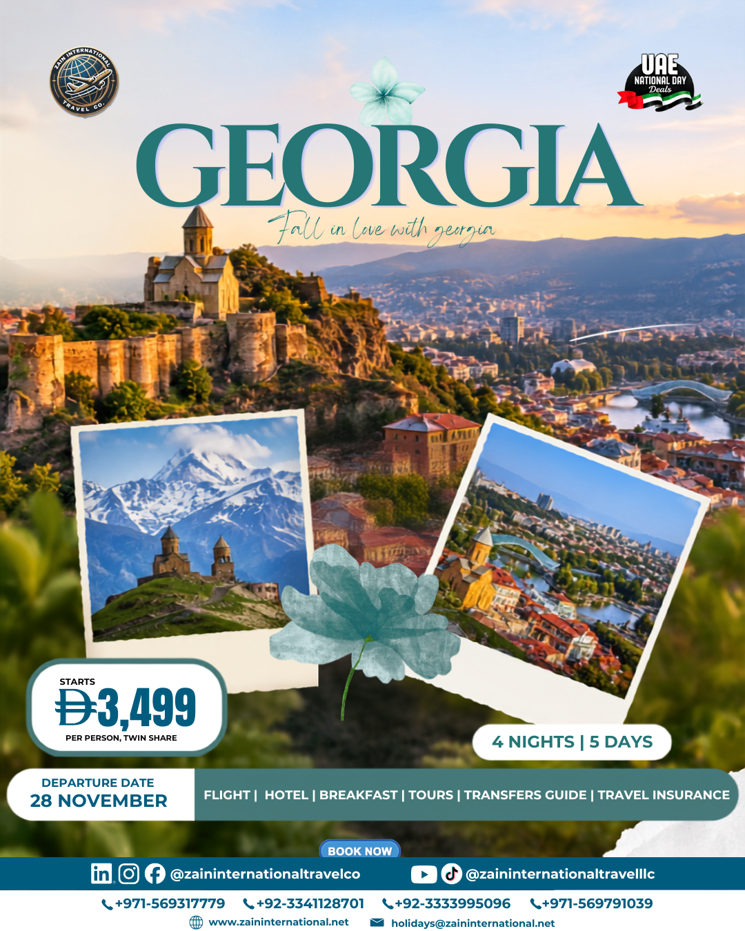 Georgia package option 6, UAE National Day Deals