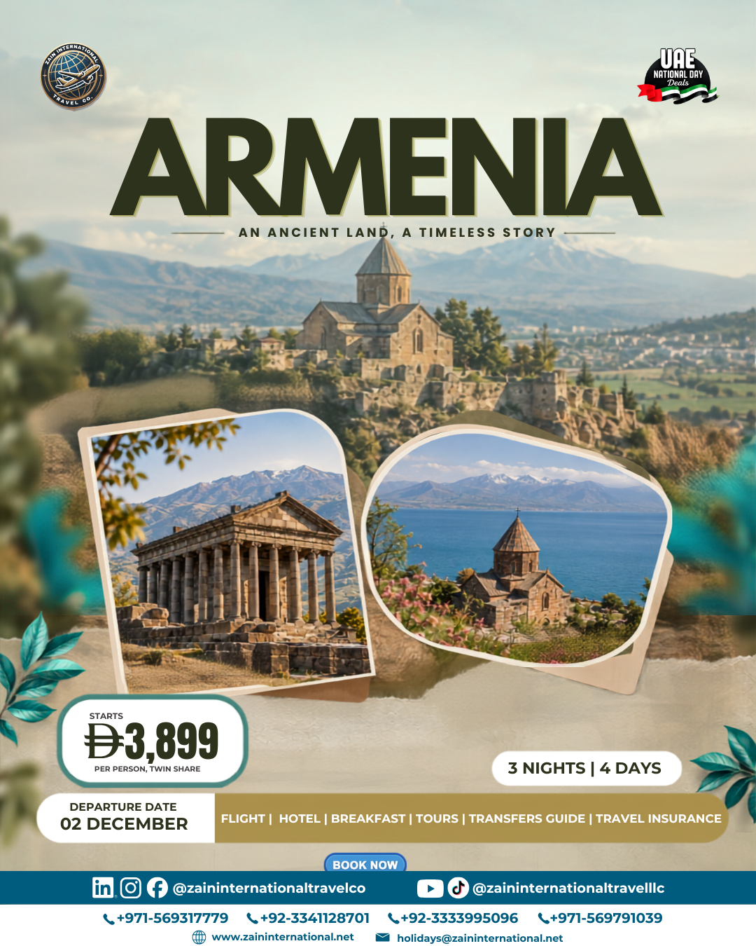 Armenia package option 2, UAE National Day Deals