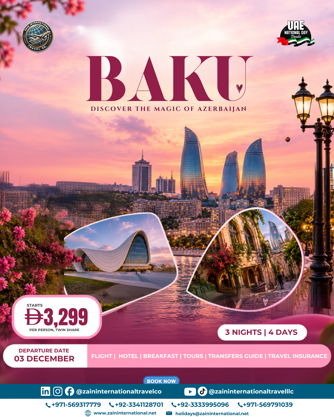 Baku package option 2, UAE National Day Deals