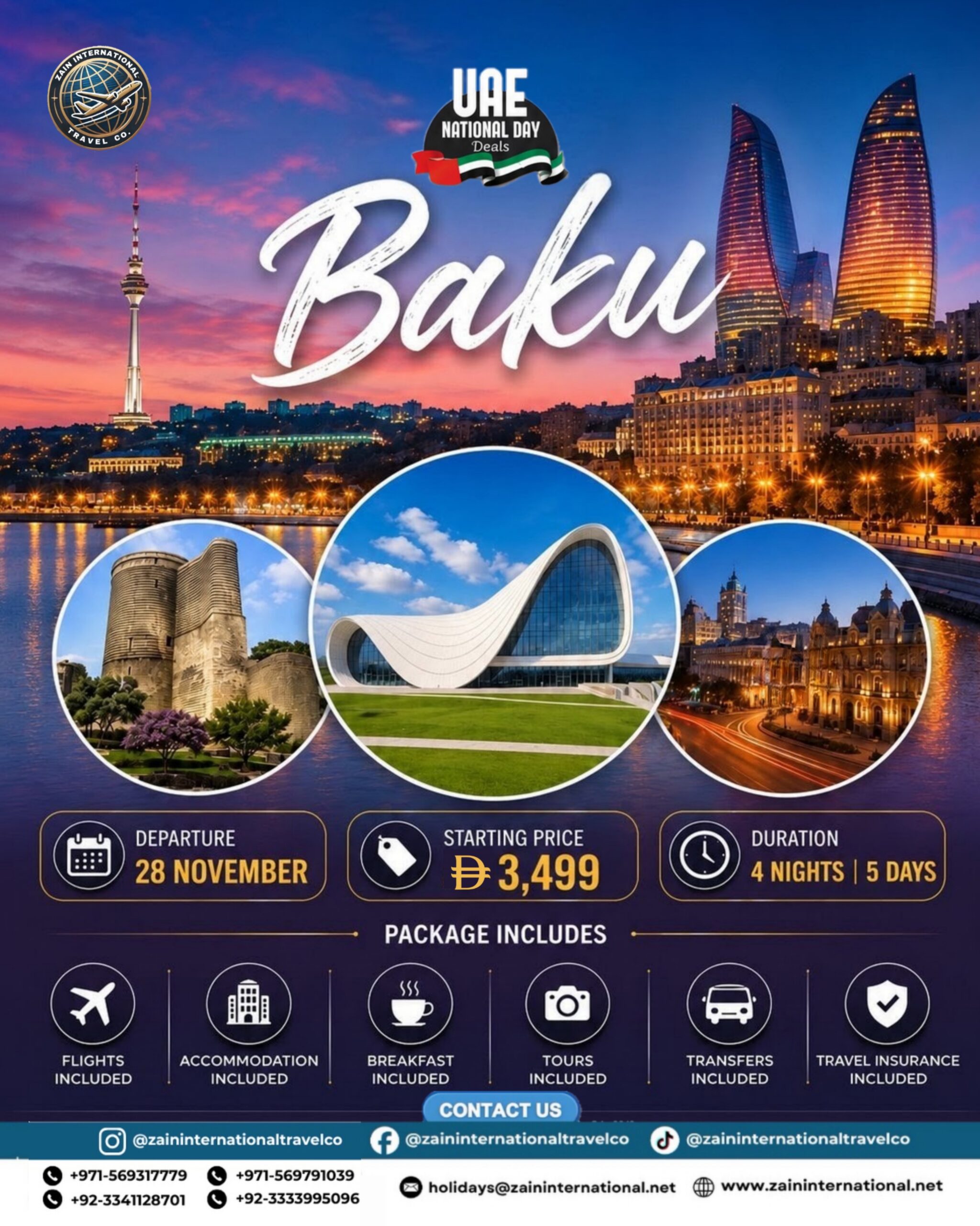 Baku package option 1, UAE National Day Deals